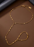 Gold palated hand chain