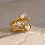 Amelina layered diamond ring 💍