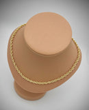 Classic Gold Rope Chain Necklace - Rare Jewels