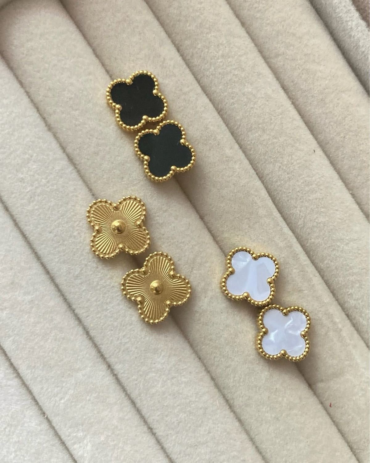 Bundle of three Vancleef studs - Rare Jewels