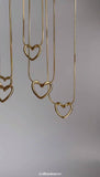 Elegant Gold Heart Pendant Necklace - Rare Jewels