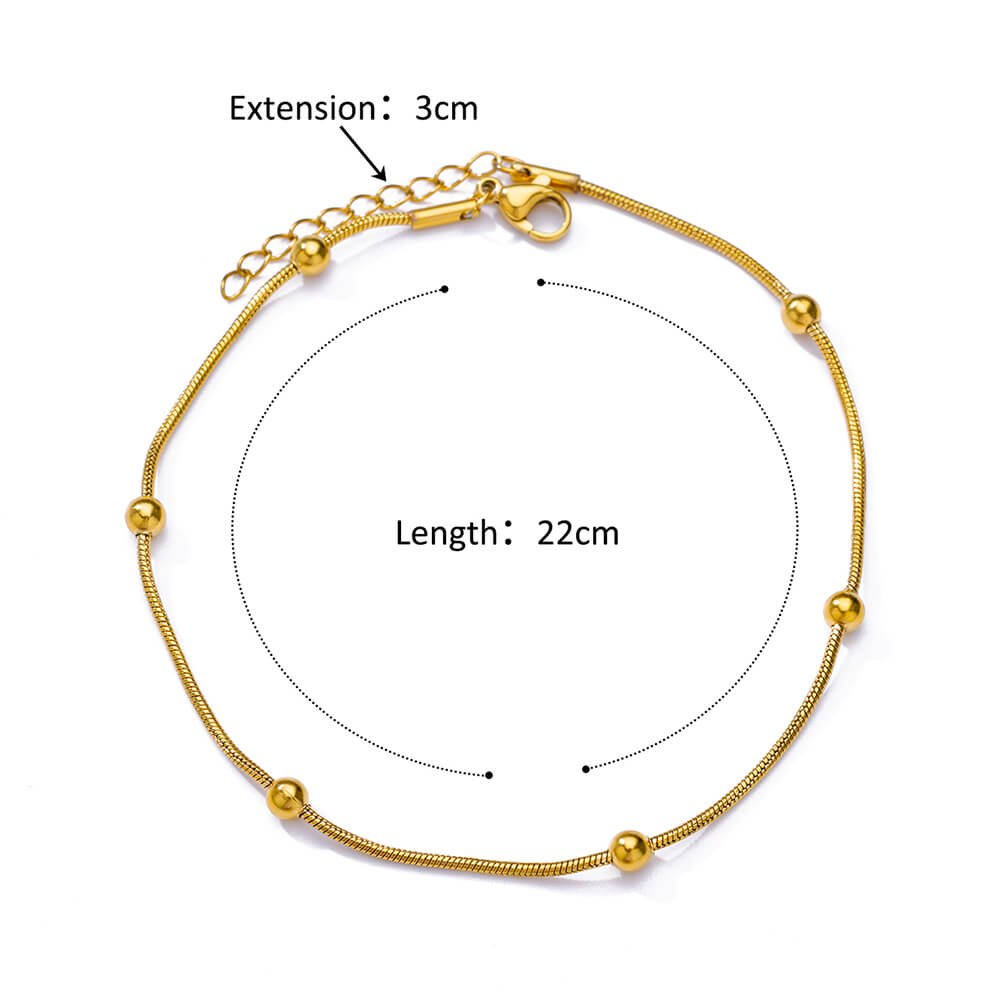 Gold bedded bracelet - Rare Jewels