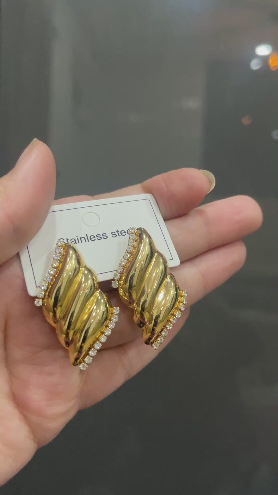 Twisted Croissant studs