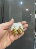 Twisted Croissant studs - Rare Jewels